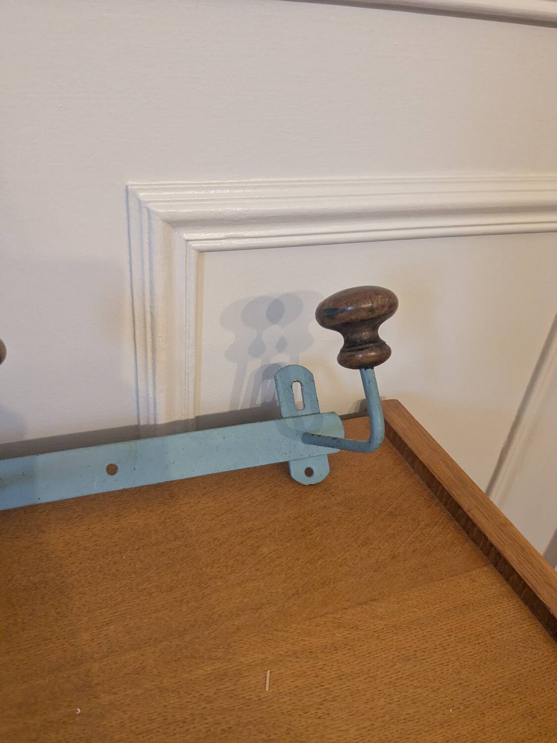 Vintage wall-mounted coat rack