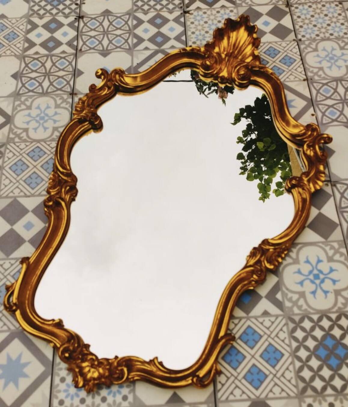 Antique baroque mirror