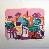 Charles lapicque, roman spring, 1957. lithograph signed in pencil