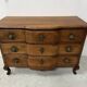 Louis XV commode with three drawers in solid walnut, 18th century