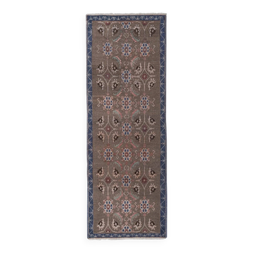 Vintage Turkish hallway rug 79x230 cm