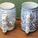 Pair of old Fasi mugs
