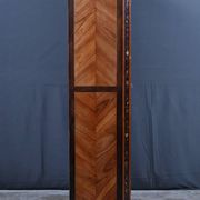 Showcase in precious wood marquetry, Louis XV Transition style.
