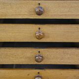 English Victorian sideboard/housekeeper cupboard with 10 drawers and 5 shelves