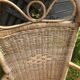 Rattan armchair duo