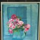 Painting on canvas "still life flowers"