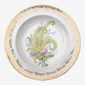 Ferns And Heather, Limoges plate