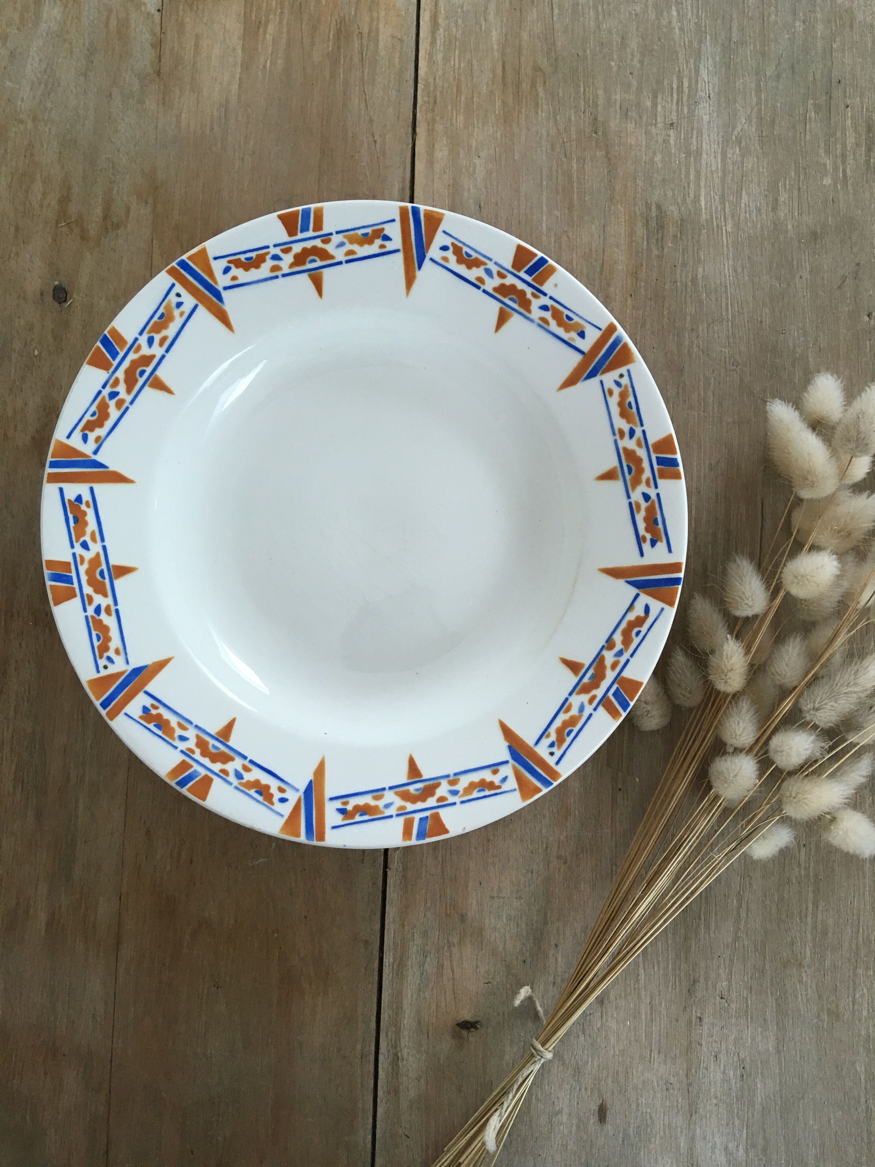 Hollow plates Céranord model "Le Niger"