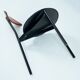 6 Linea Veam leather tripod chairs, Italy 1980s