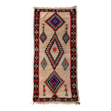 Moroccan Berber rug Azilal vintage 2.54x1.02m