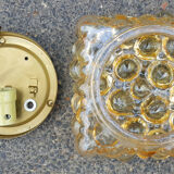 Ceiling square glass by Helena Tynell for Glashütte Limburg 60s