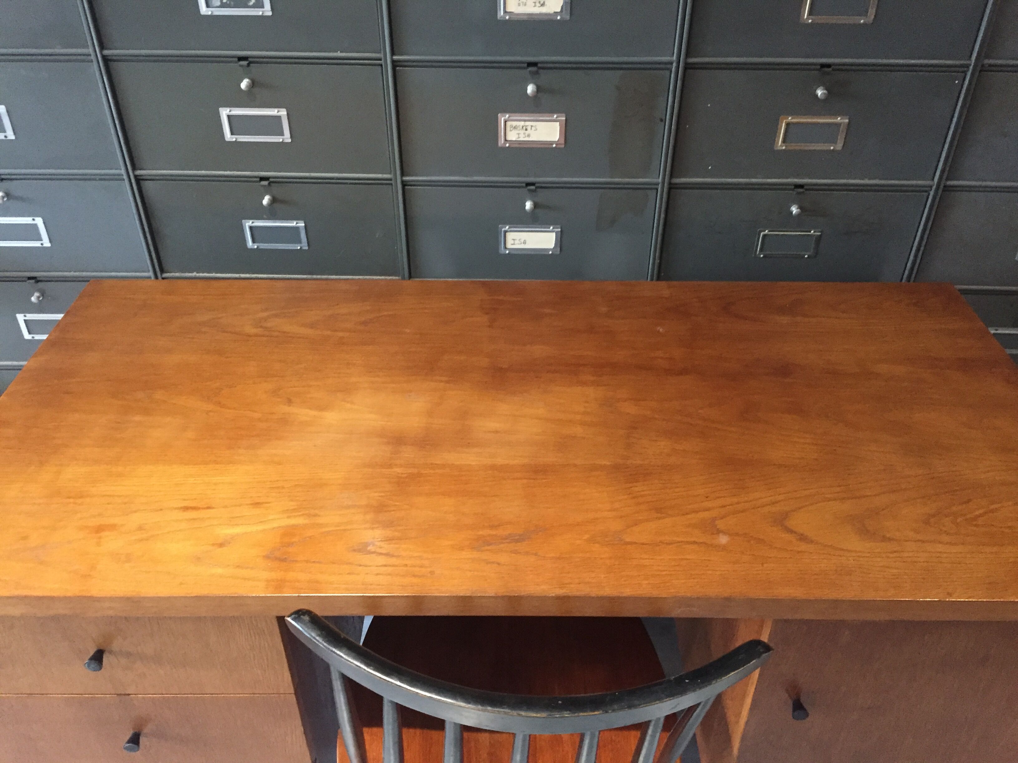 Vintage desk set and Scandinavian chair