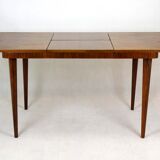 Table à manger à rallonge en noyer de Mier, années 1950