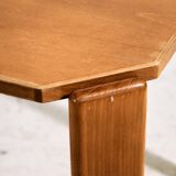 Beech dining set by Bruno Rey for Kusch & Co., Set of 7