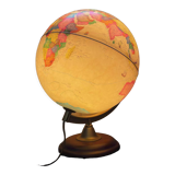 Globe vintage pied en bois