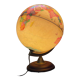 Globe vintage pied en bois