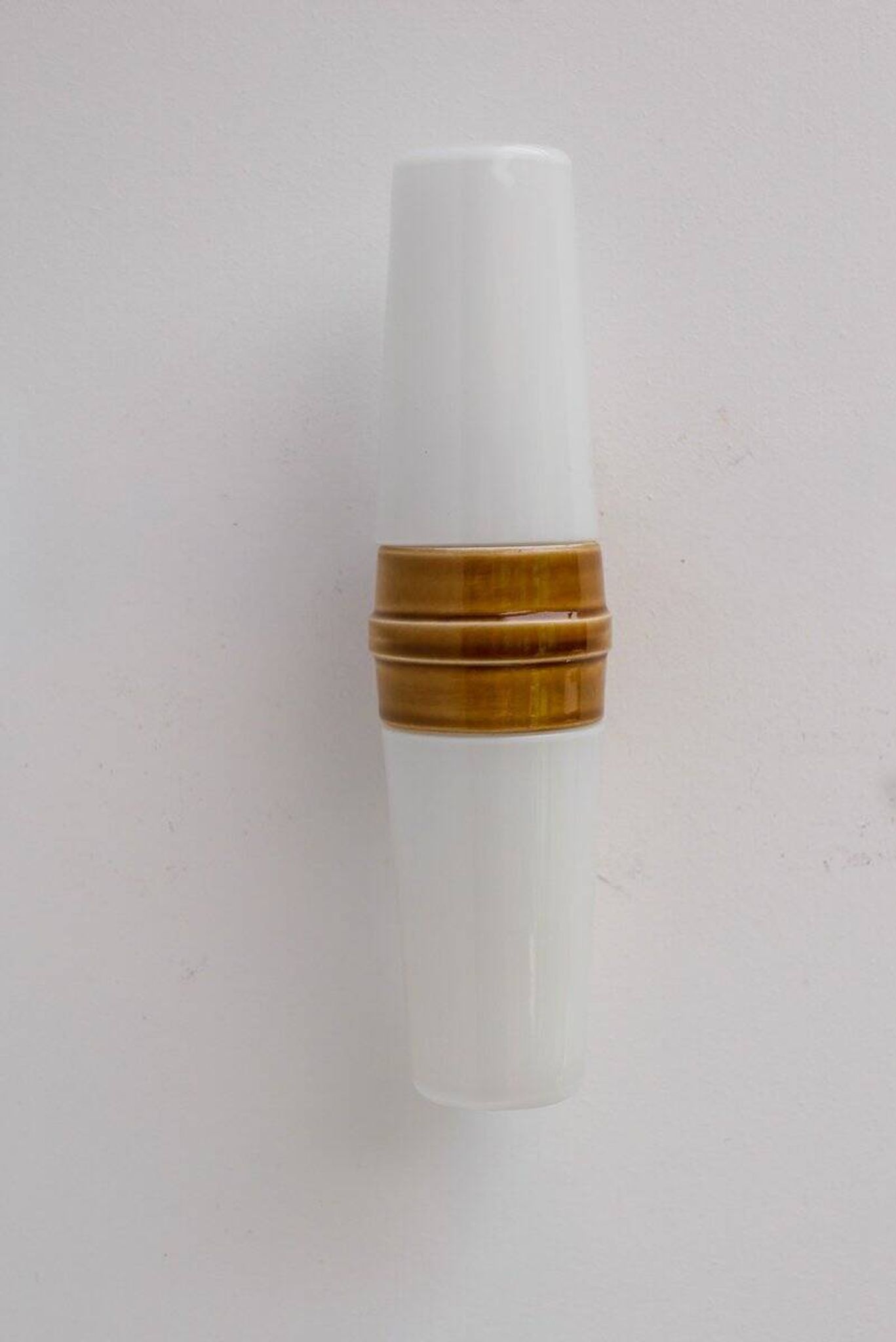Vintage porcelain bathroom light by Sigvard Bernadotte for Ifö, 1960