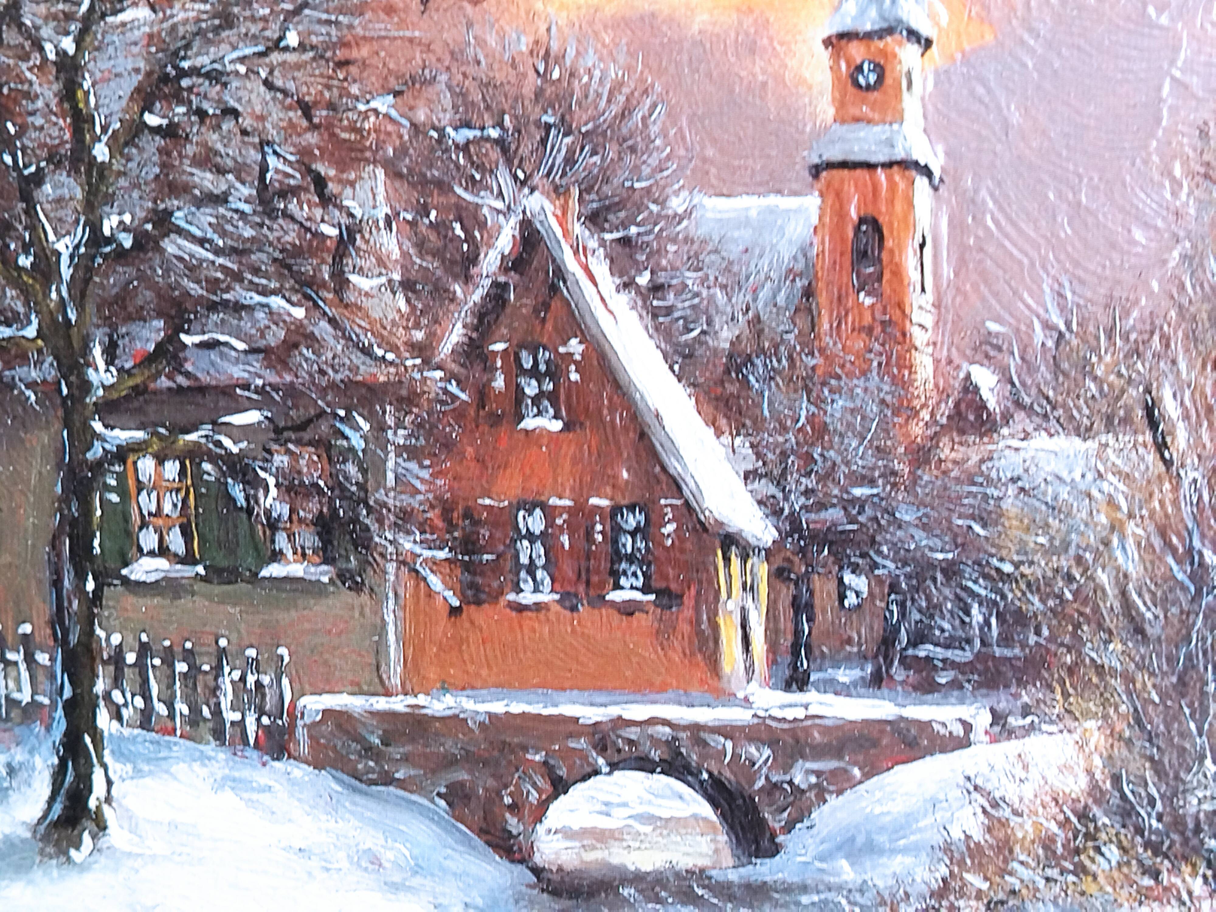 Oil on canvas painting signed F. NOHA