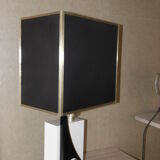 Vintage black white table lamp