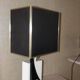Vintage black white table lamp