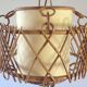 Suspension rotin vintage