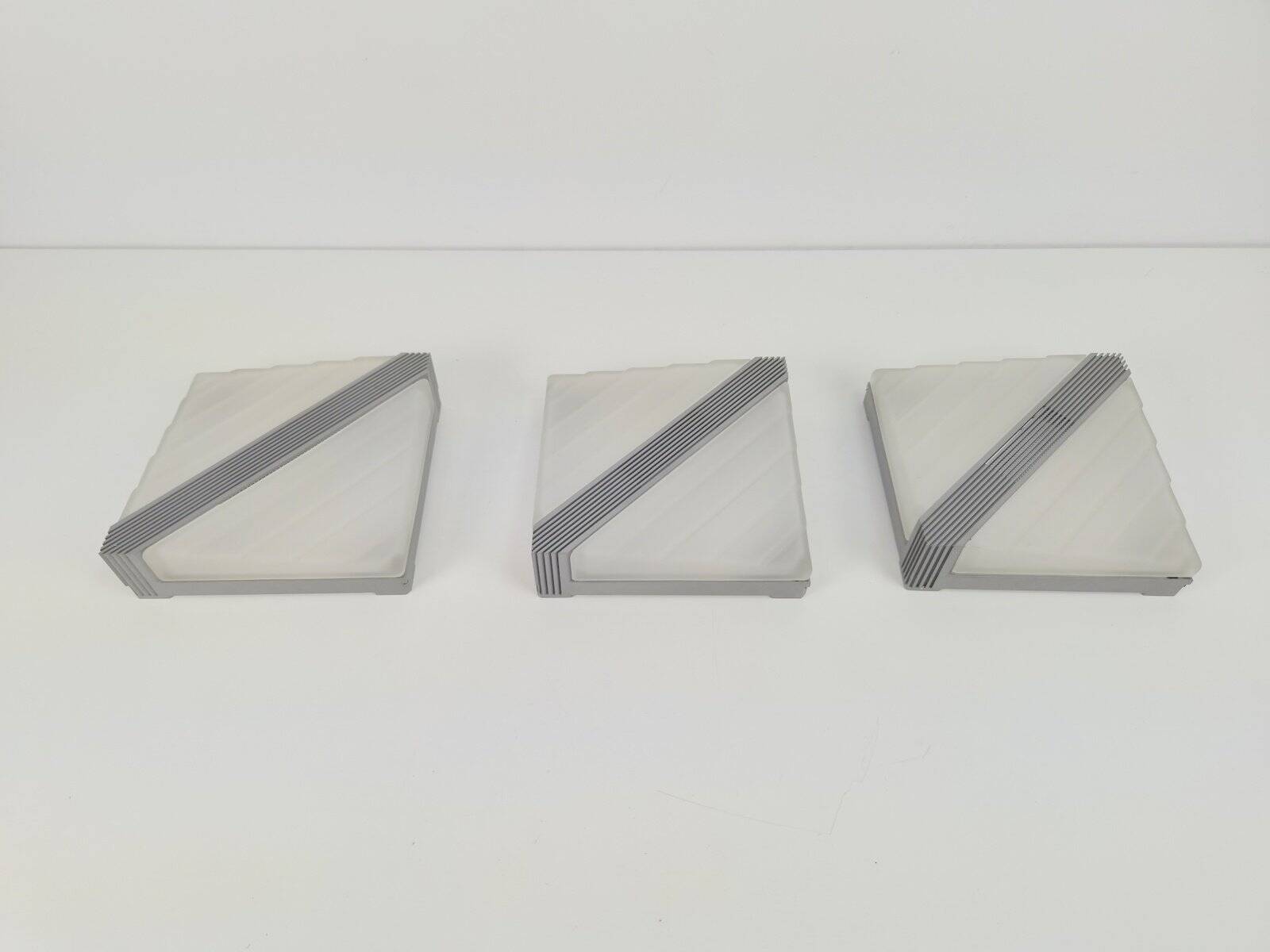 Vintage Wall Lamps from Fratelli Martini, Italy, 1980, Set of 3
