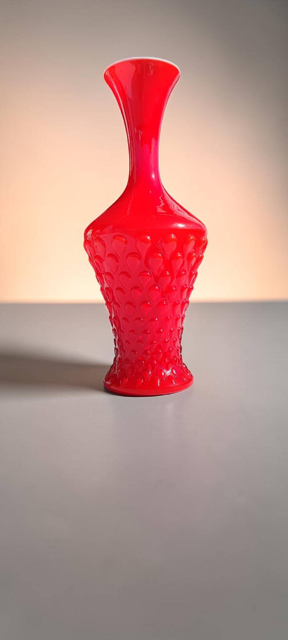 Large Italian glass vase Empoli