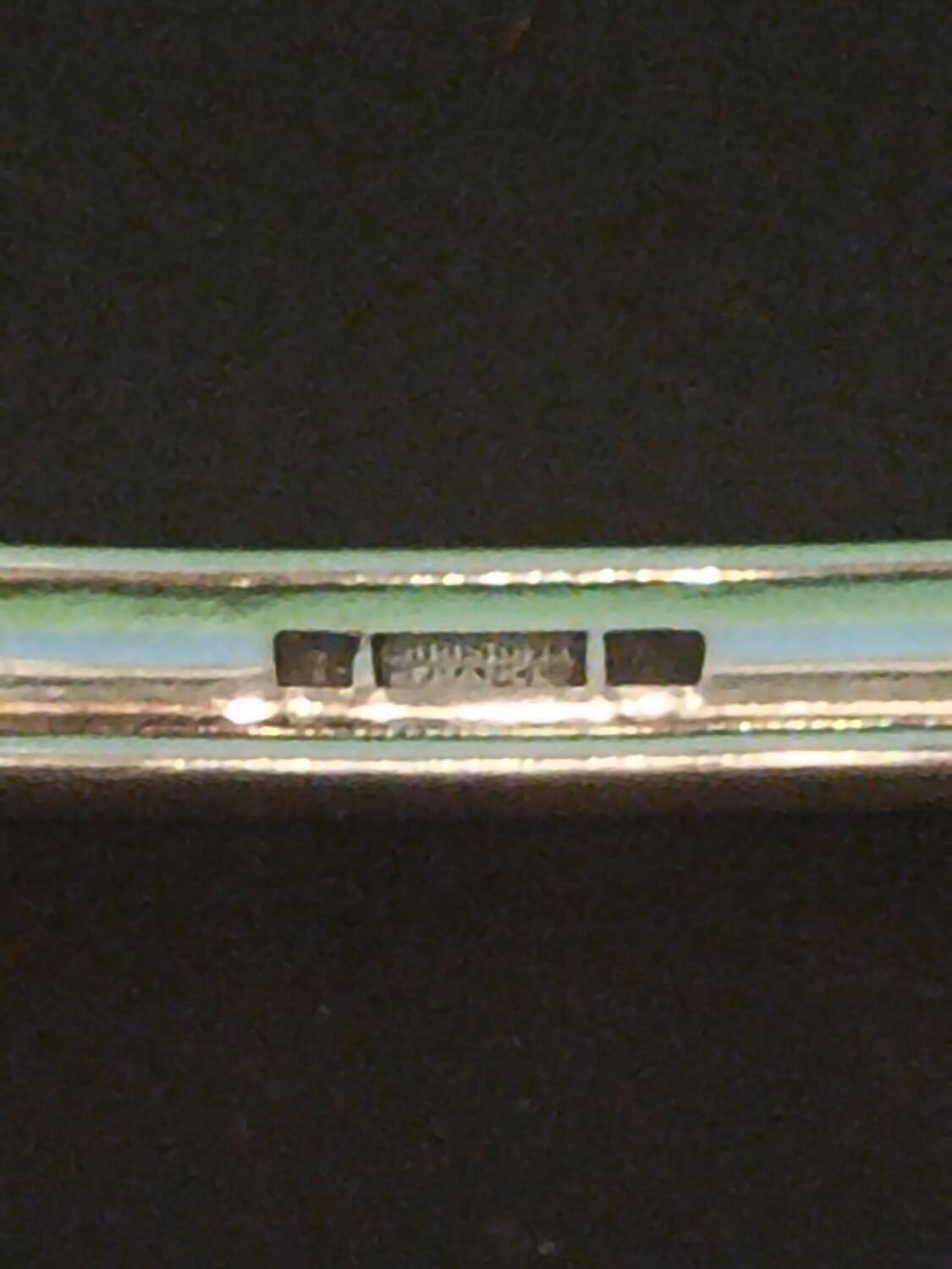 Christofle box – Child's spoon & fork – Silver-plated metal