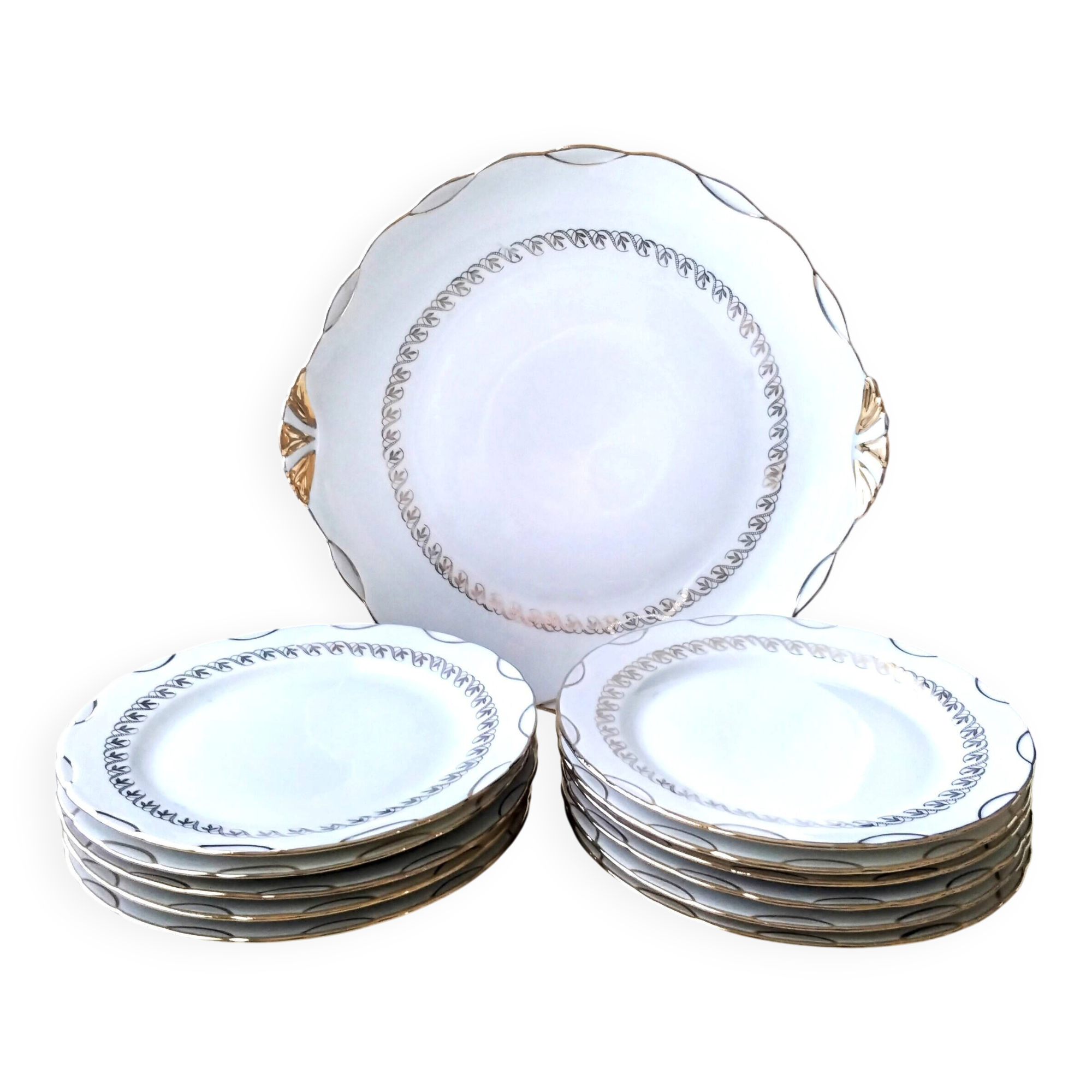 Berry porcelain cake service M&S with Limoges paste