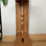 Country bench in solid oak, mid-20th century