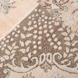 Tapis Vintage Floral Classique Fait Main 5x9 Marron Beige, 167x283Cm SK 5465