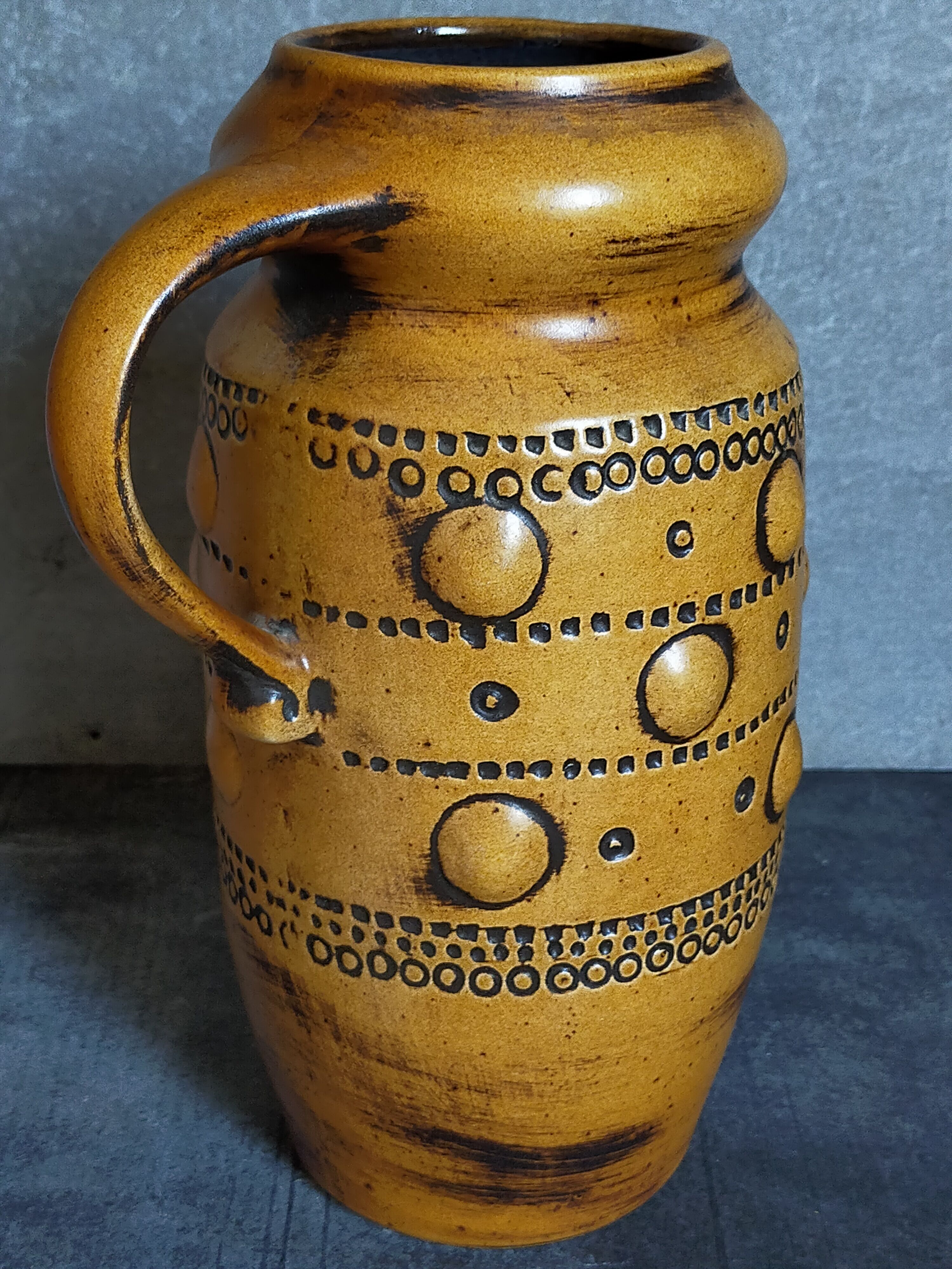 Vintage French ceramic vase 50s