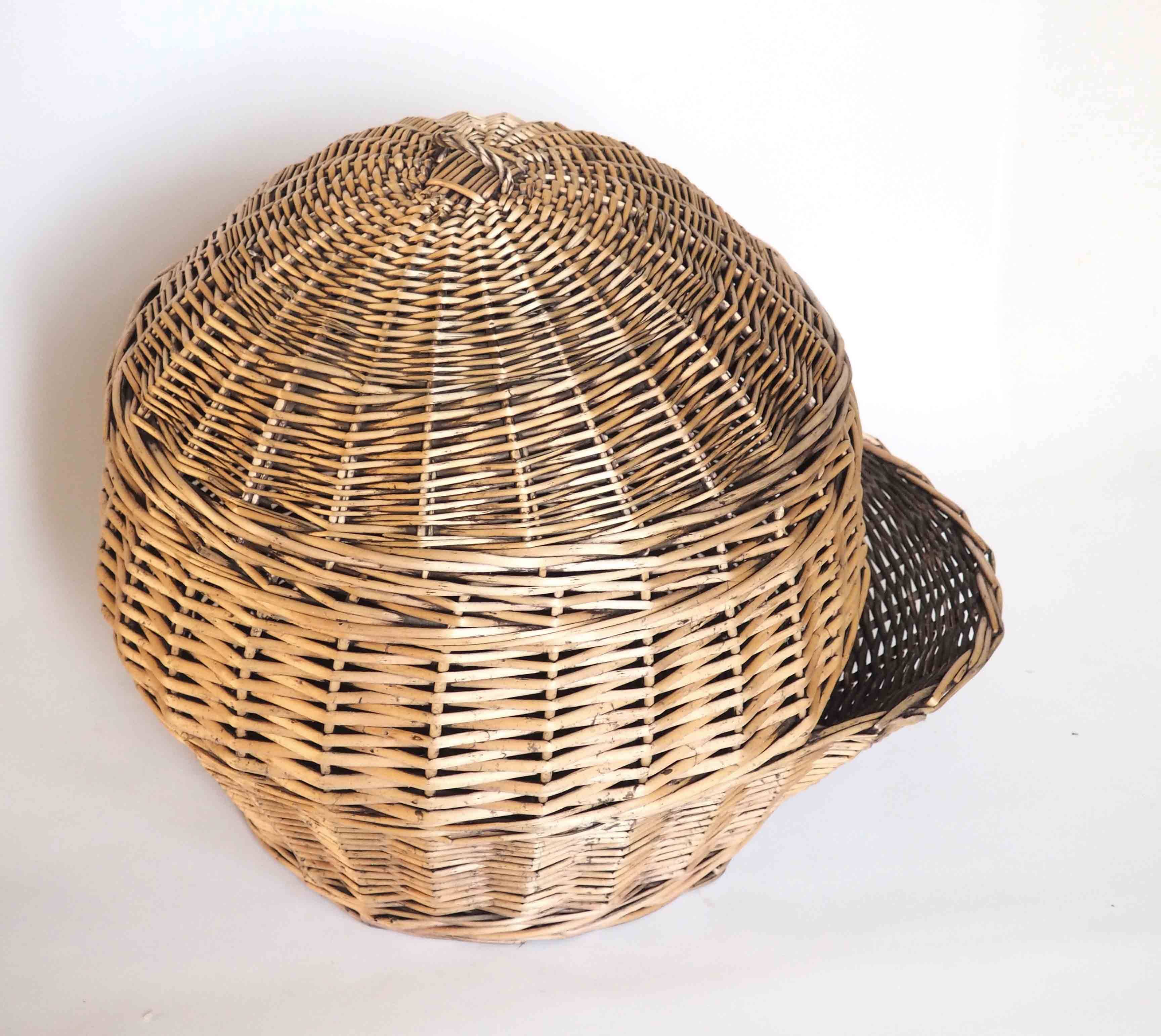 Extra large rattan potato basket