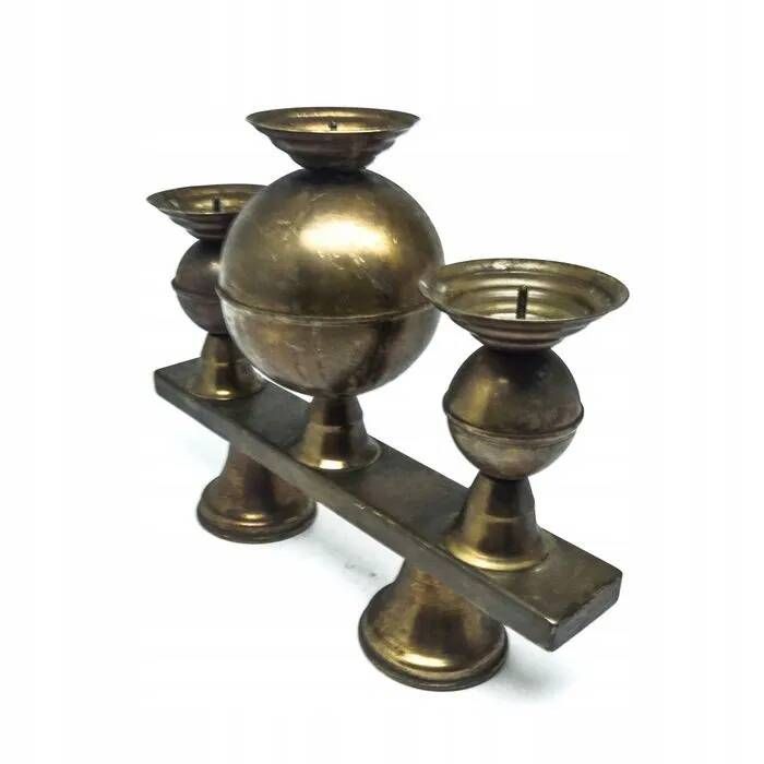 M8y brutalism new look three-armed candlestick