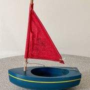Tirot 200 French brand vintage toy pond sailboat