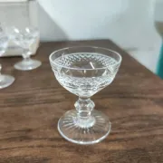 6 crystal digestif glasses from Saint Louis Trianon.