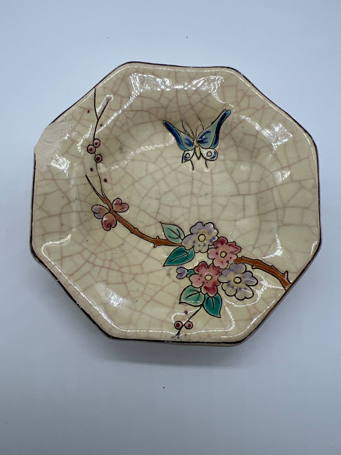 Longwy enamel earthenware bowl