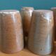 Ensemble de 8 tasses ou verres en grès tourné artisanal