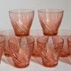 Nine Vereco glasses in Rise glass 80s