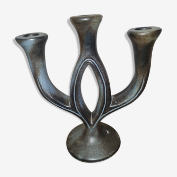 Candle holder 3 branches ceramic mid xxeme