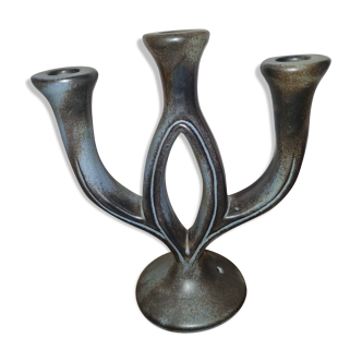 Candle holder 3 branches ceramic mid xxeme