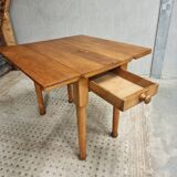Vintage table folding table dining table side table 90x90cm