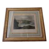 Old lithograph Biarritz