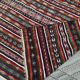 Vintage kilim rug woven and embroidered by hand