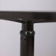 Vintage 1970s side table trolley in black metal and glass by allegri parma