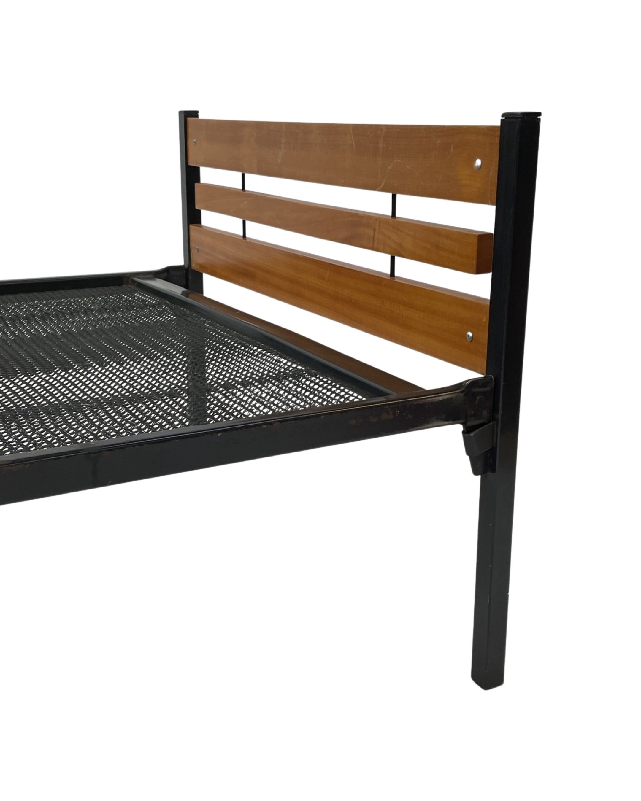 Vintage scandinavian bed daybed by Dico Holland 1960s teak metal