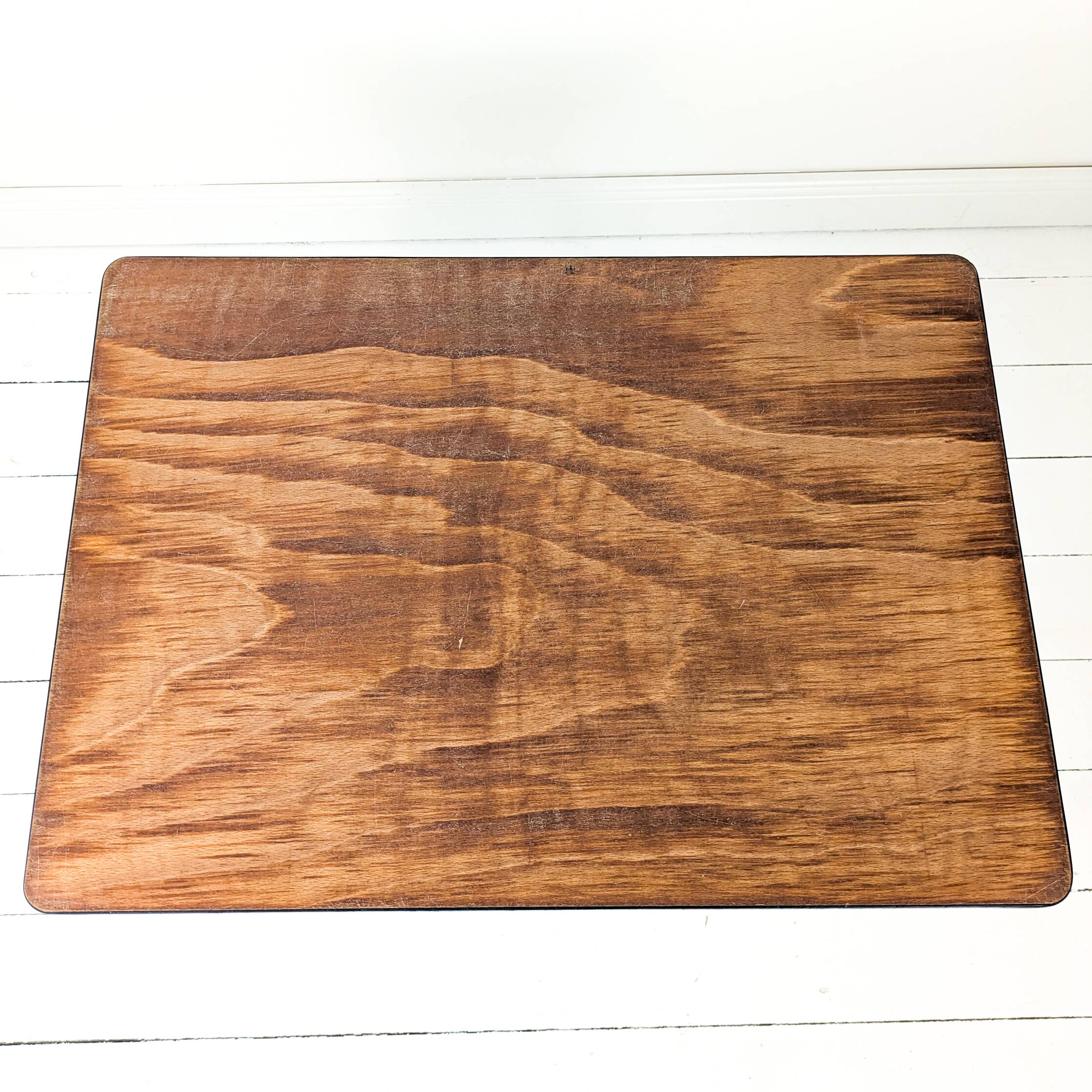 Bureau vintage Mid-Century pour enfant en bois table d’écolier rétro pour c