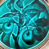 Pair of antique plates - Rubelles Enamel Factory (circa 1845–1855)