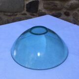 Antique bubbled blown glass salad bowl