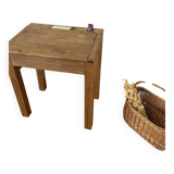 Solid oak school desk